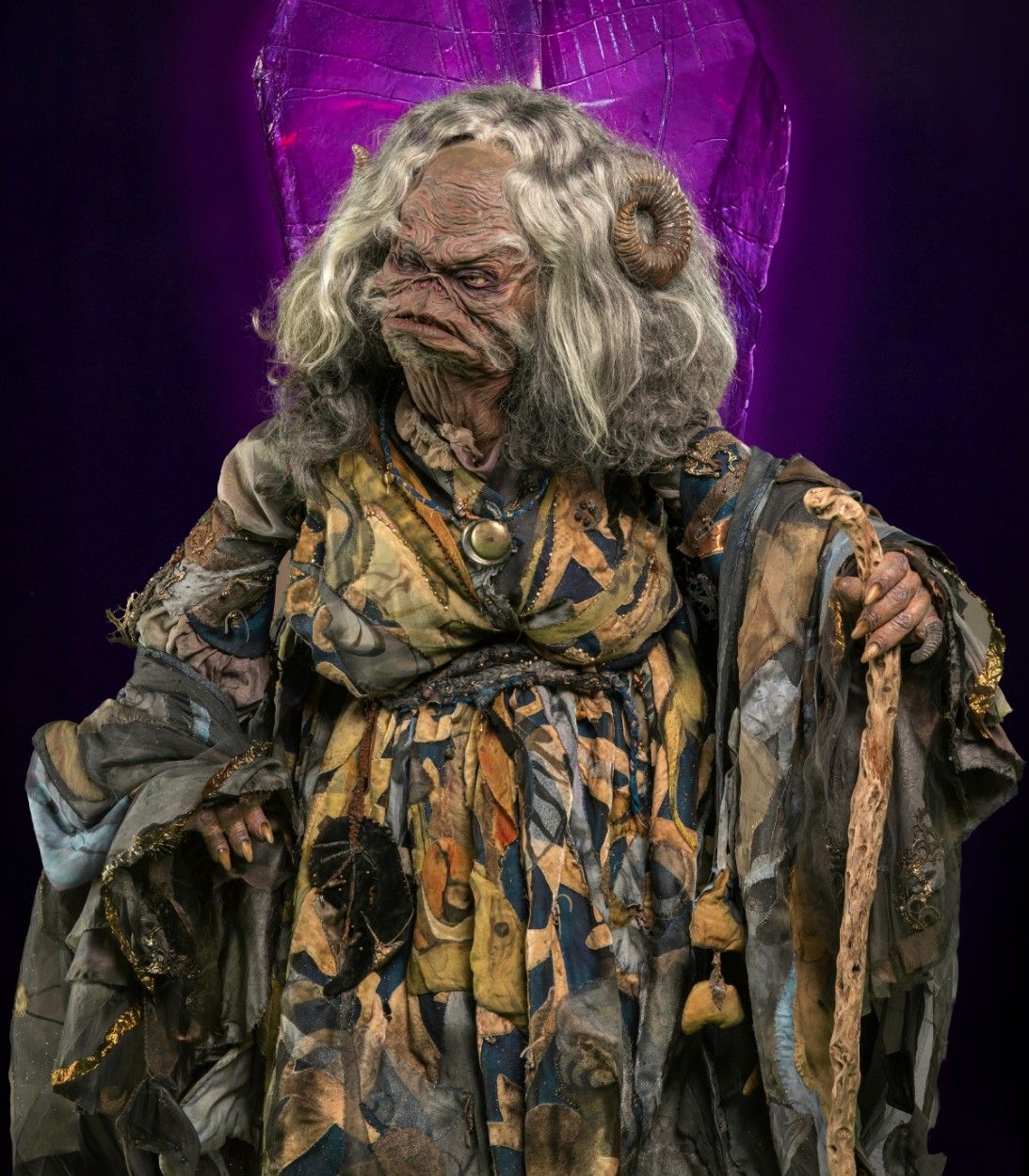 Donna Kimball as Aughra in Dark Crystal Age of Resistance Vertical