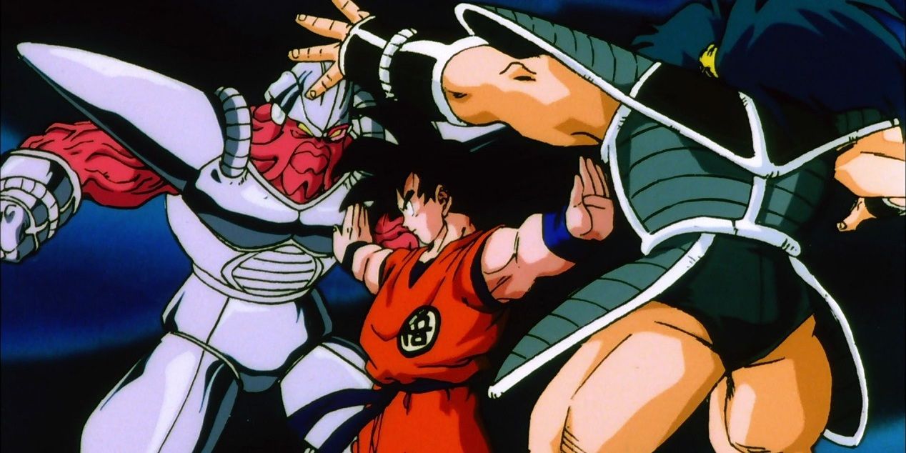 Goku fighting in Dragon Ball Z: The Tree Of Might (1990)