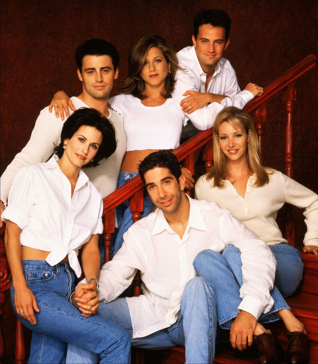 NBC's Friends Cast Photo On Stairs