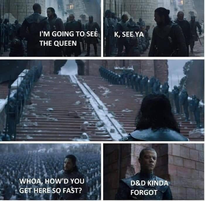 Game of Thrones D and D Forgot Meme
