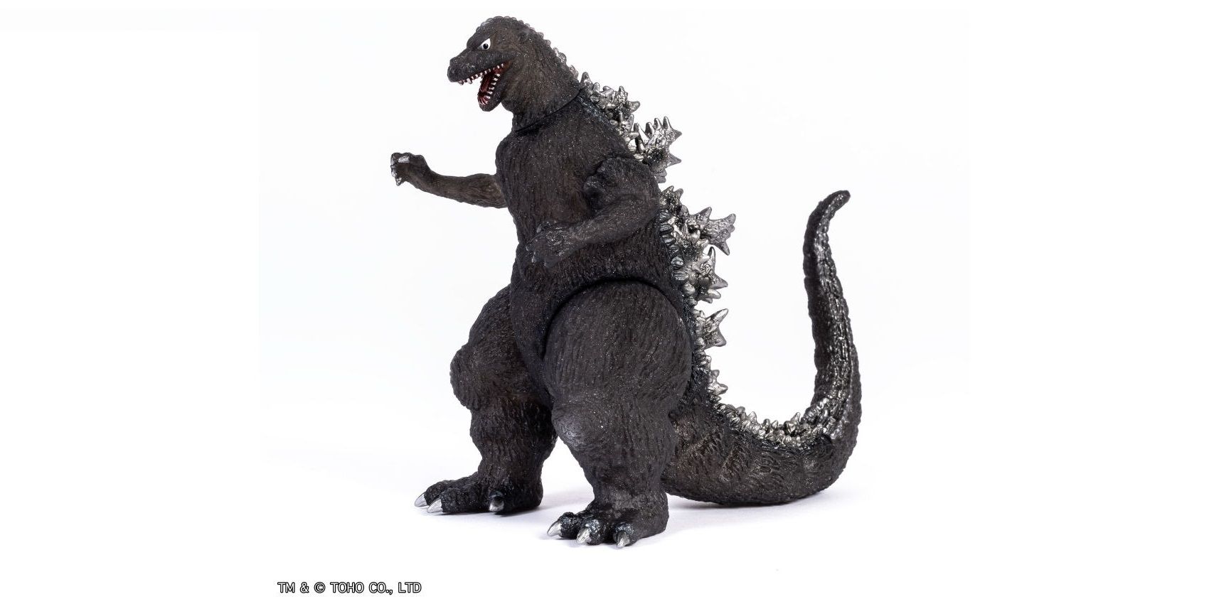 Godzilla SDCC 2019 figure stands in side view