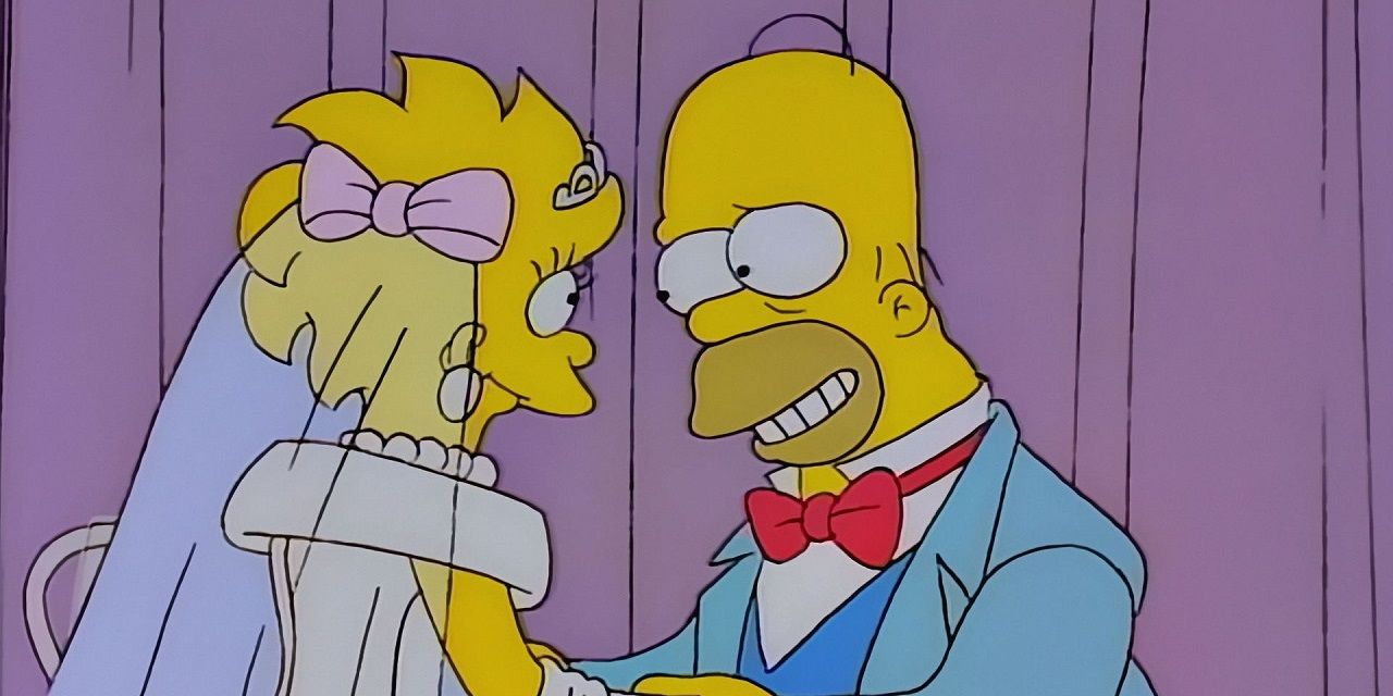 Homer at Lisa's wedding in The Simpsons