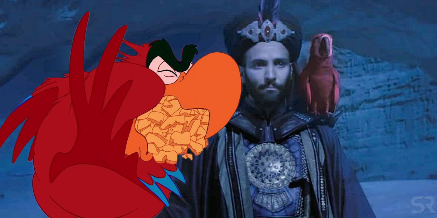 Iago and Jafar in Aladdin 2019 with Animated Version