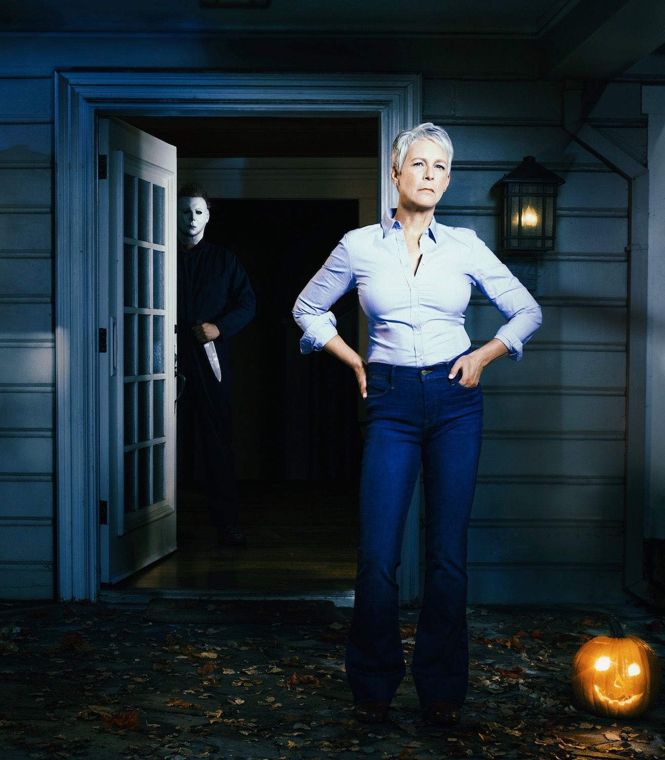 Laurie Strode and Michael Myers in Halloween Vertical TLDR