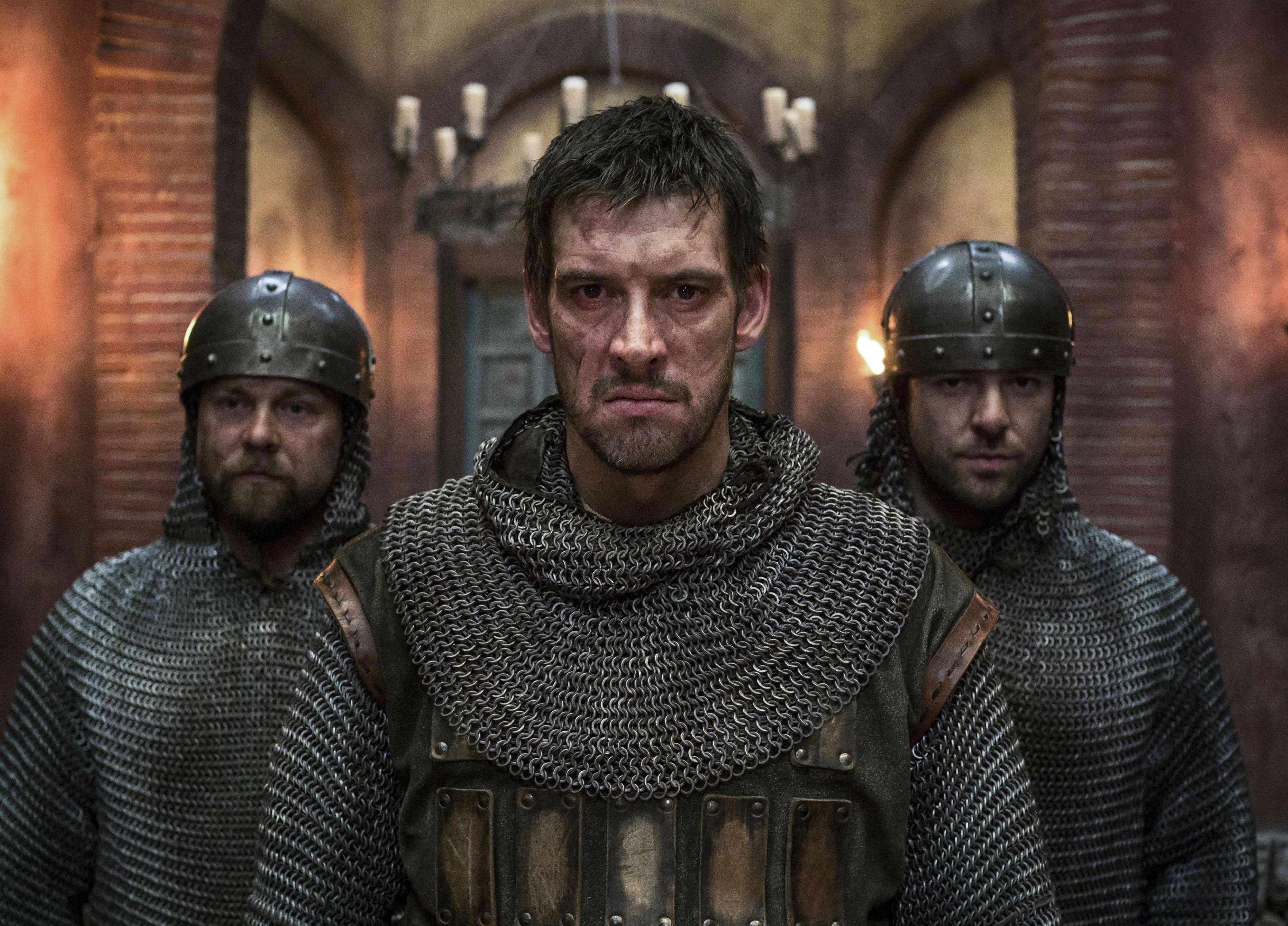 Leofric In Front Of A Guard