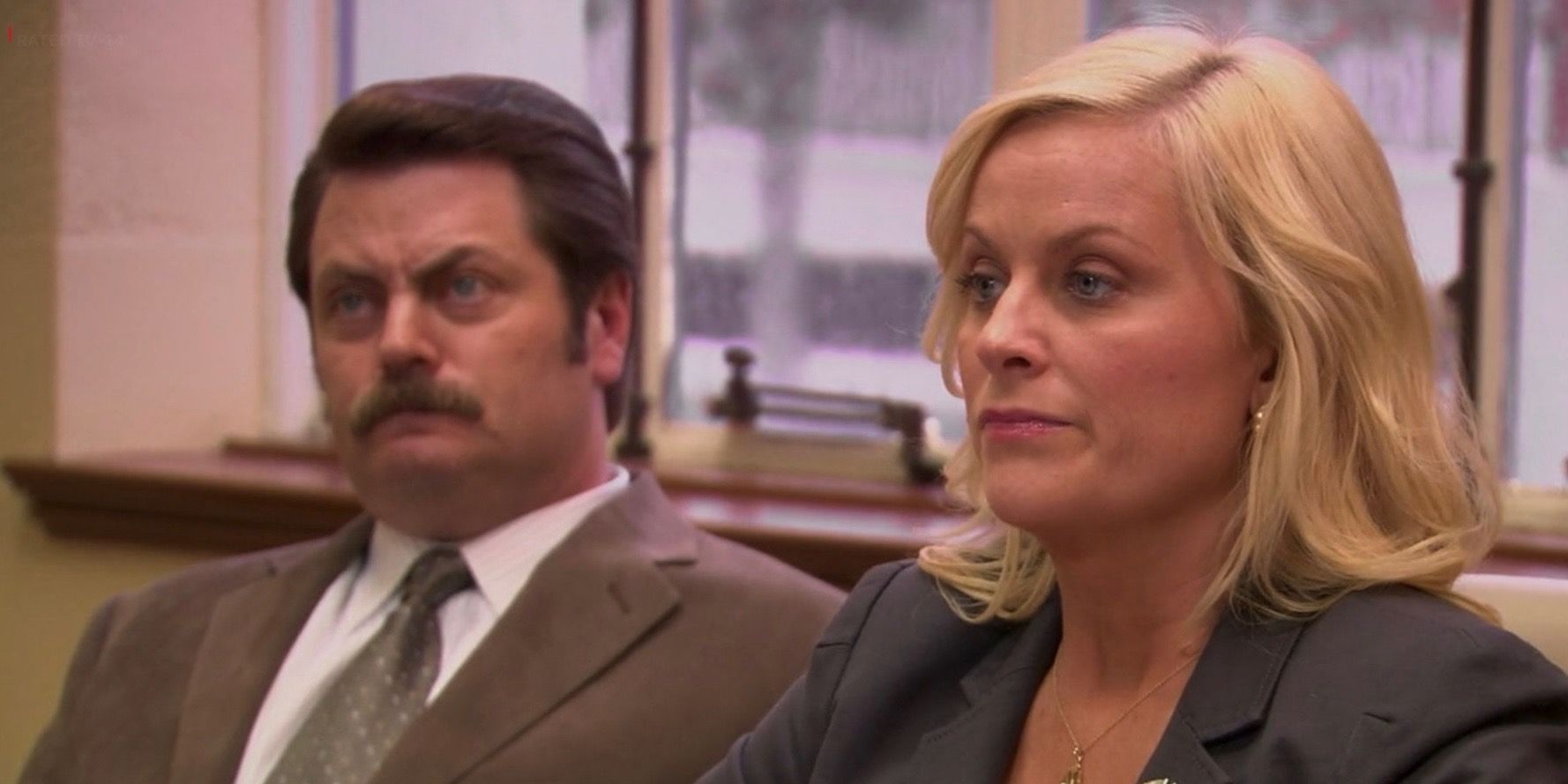 Leslie and Ron at a meeting