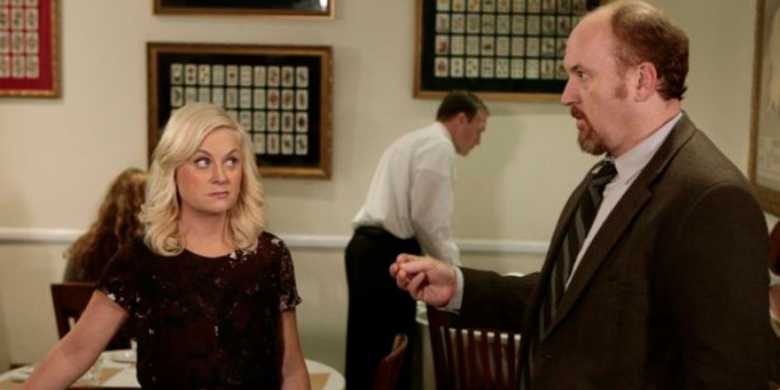 Leslie and Dave in Parks and Rec
