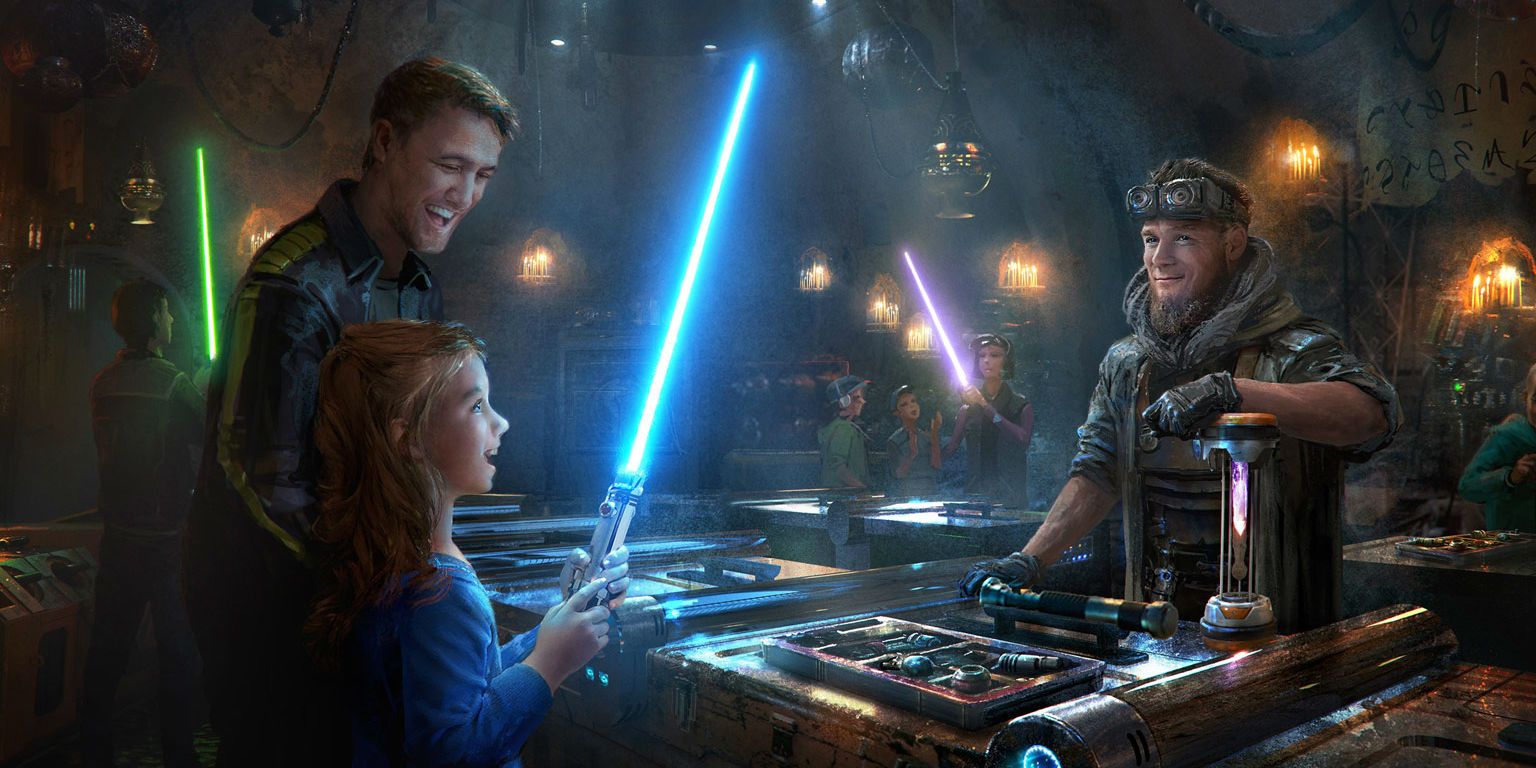 Lightsabers at Galaxys Edge