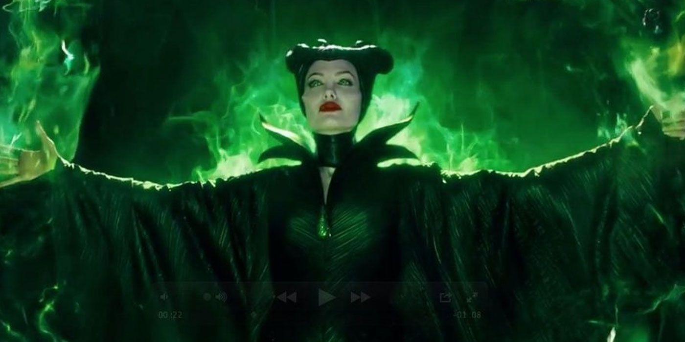 When Maleficent curses Aurora