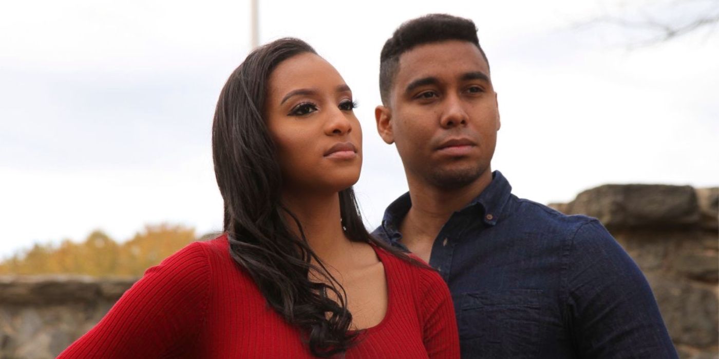 Pedro and Chantel Jimeno from 90 Day Fiancé: Happily Ever After looking serious