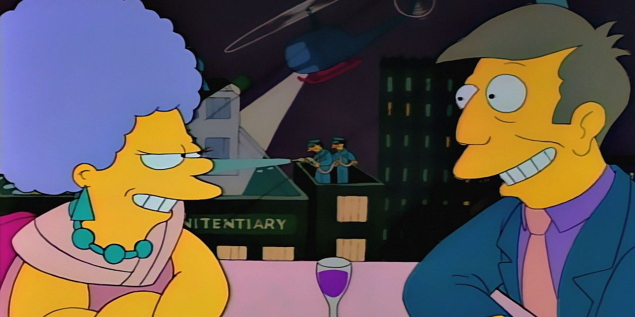Principal Skinner and Patty in The Simpsons