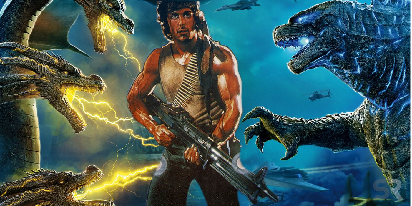 Rambo vs Godzilla Header