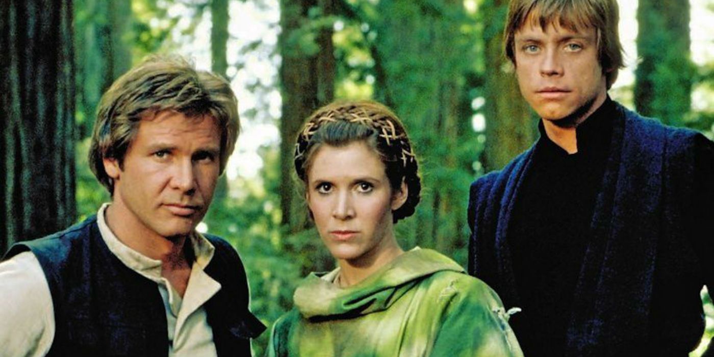Return of the Jedi Han Luke and Leia