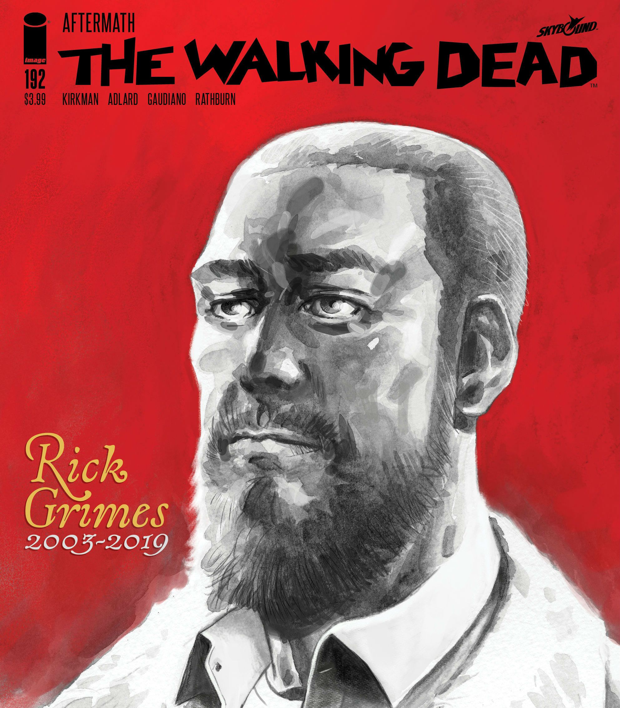Rick Grimes memorial cover for The Walking Dead