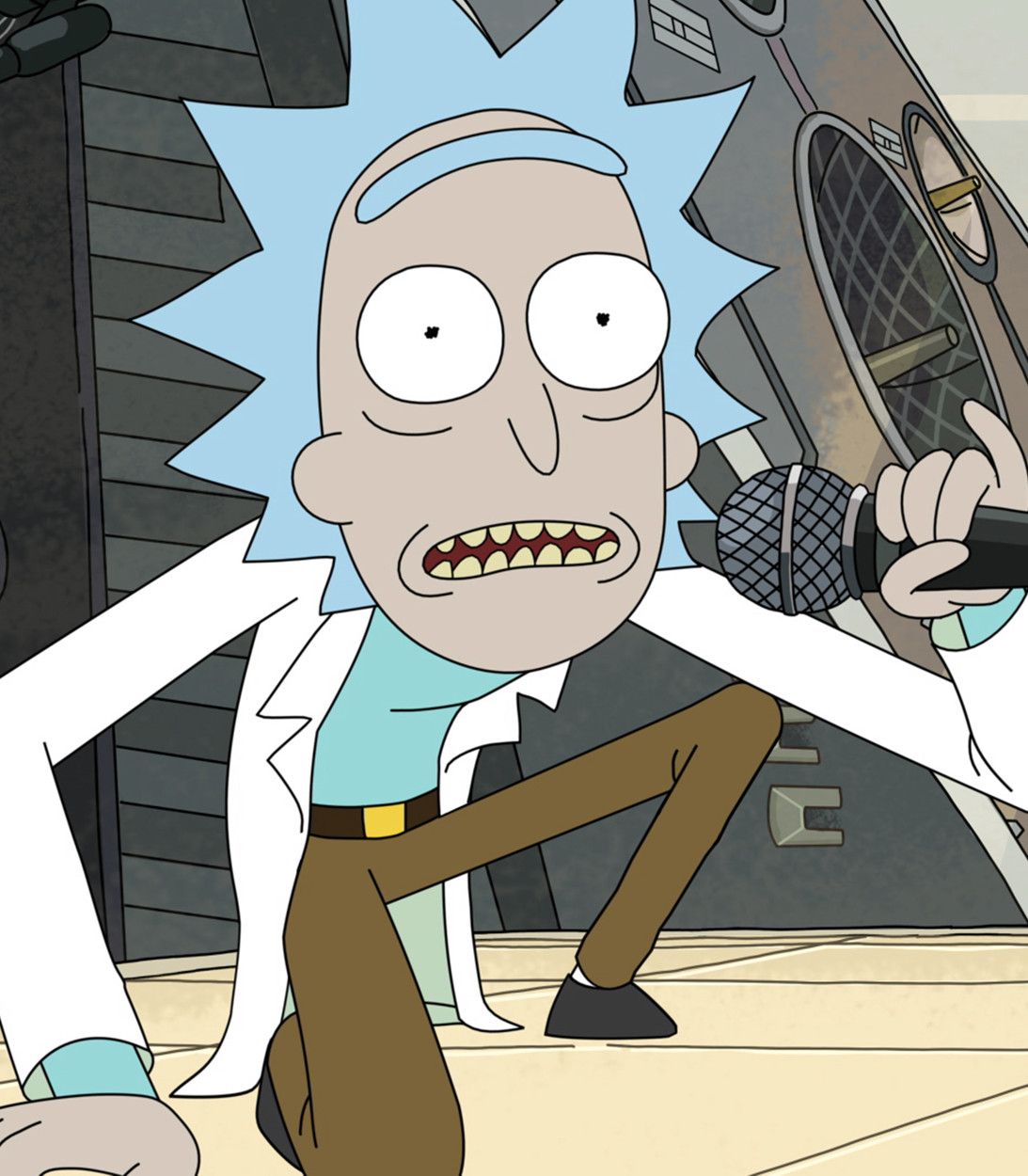 Rick performs Get Schwifty on Rick and Morty