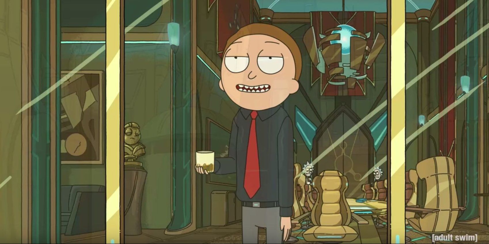 Evil Morty como Presidente Morty