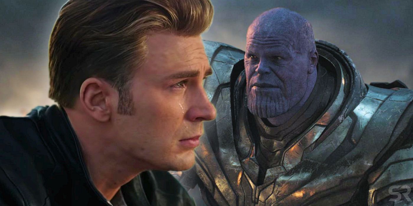 Sad Steve Rogers With Thanos in Avengers Endgame