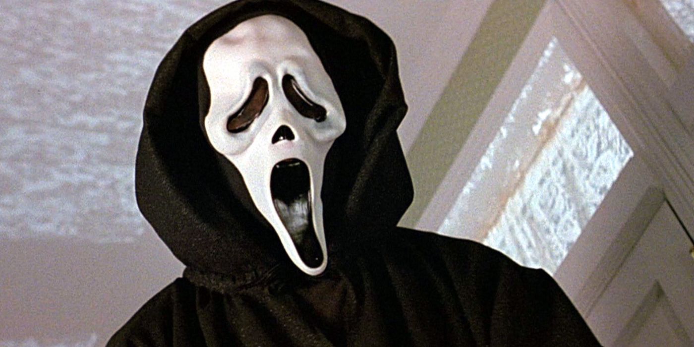 Ghostface in the Prescott house from Scream