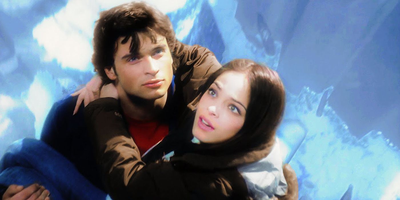 Clark flying with Lana in Smallville