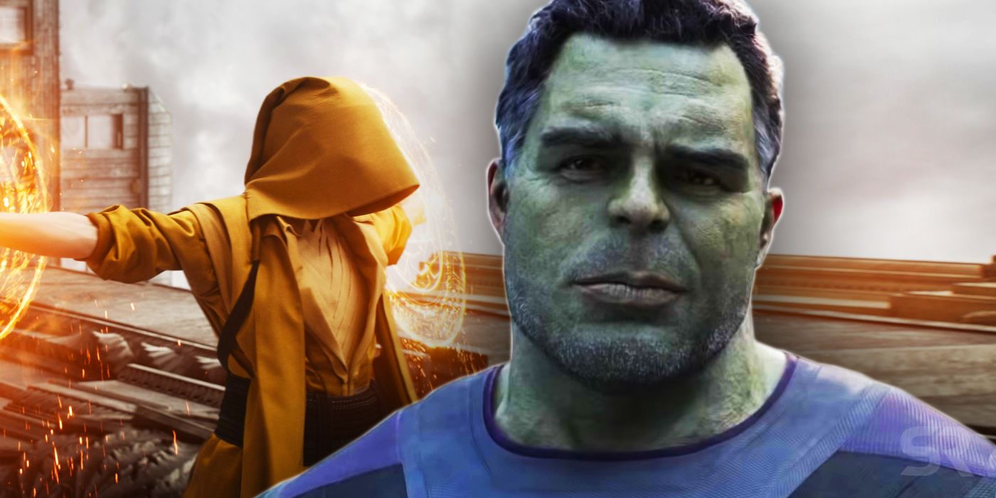 Smart Hulk and the Ancient One in Avengers Endgame