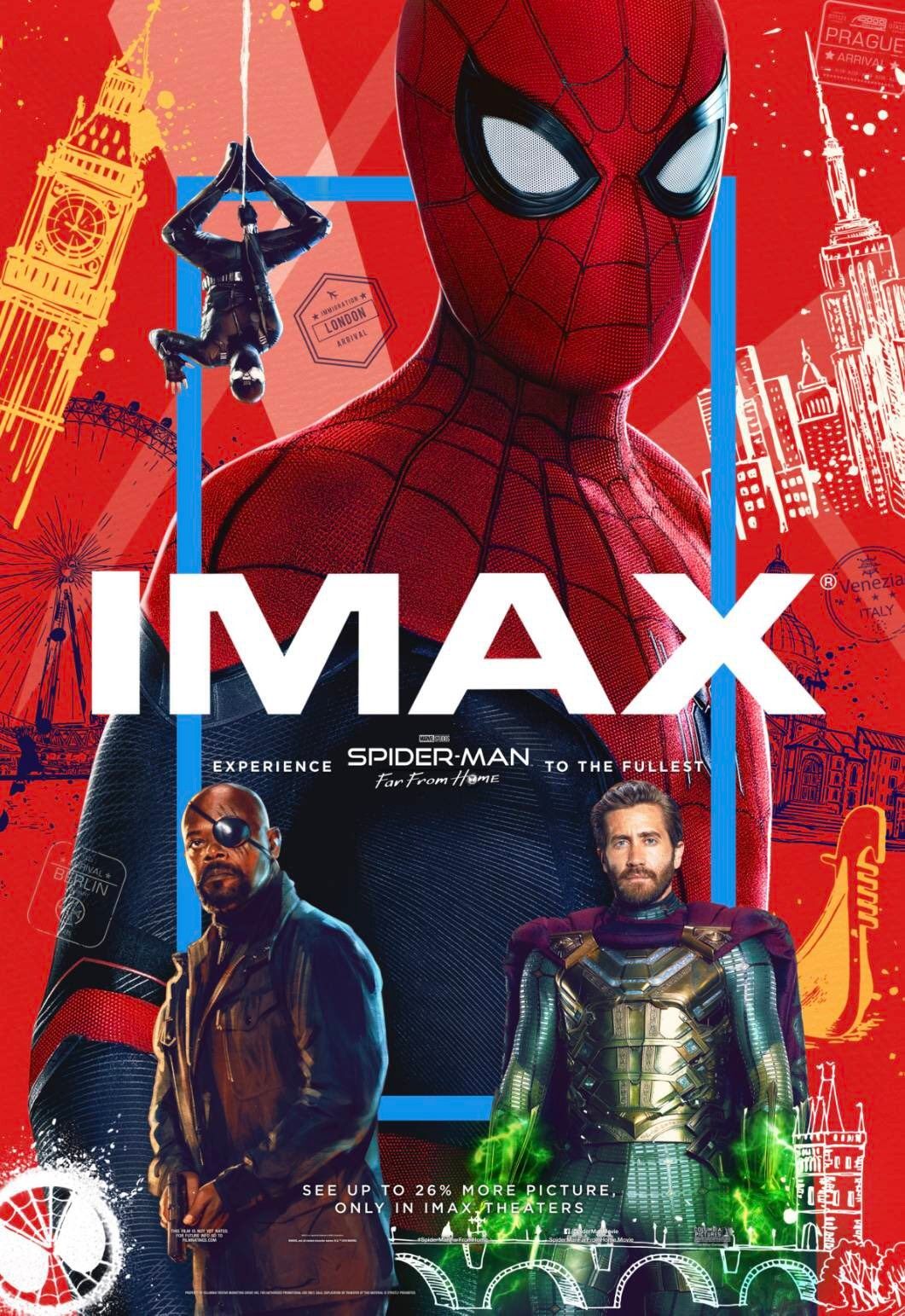 Far From Home IMAX Poster Shows Off Two of Spider-Man’s Suits