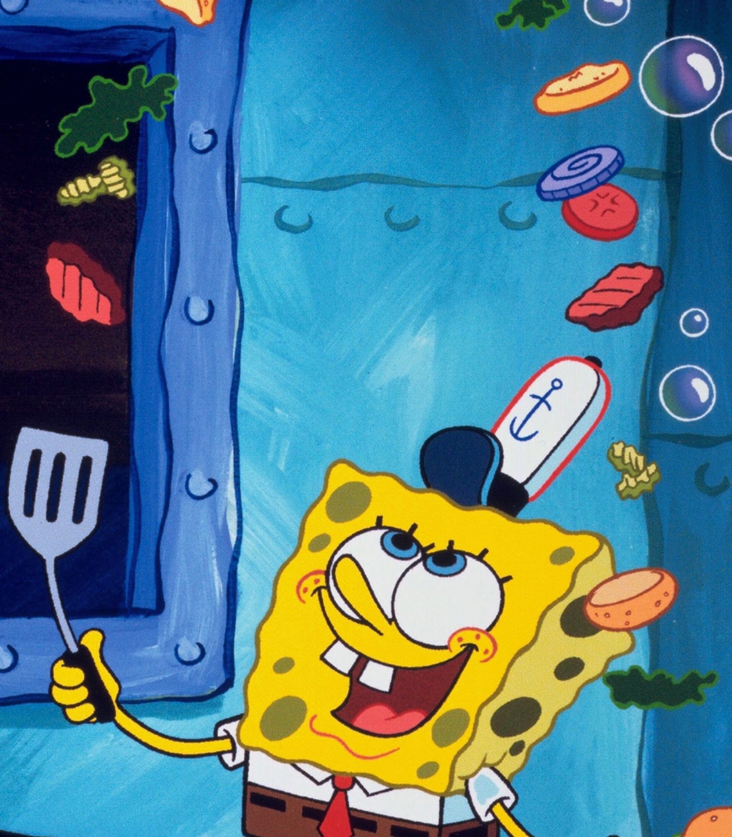 SpongeBob SquarePants with Krabby Patty Vertical TLDR
