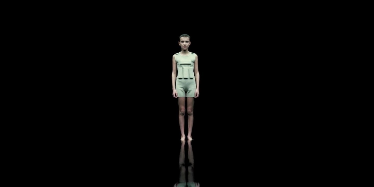 Stranger Things Eleven standing in the void