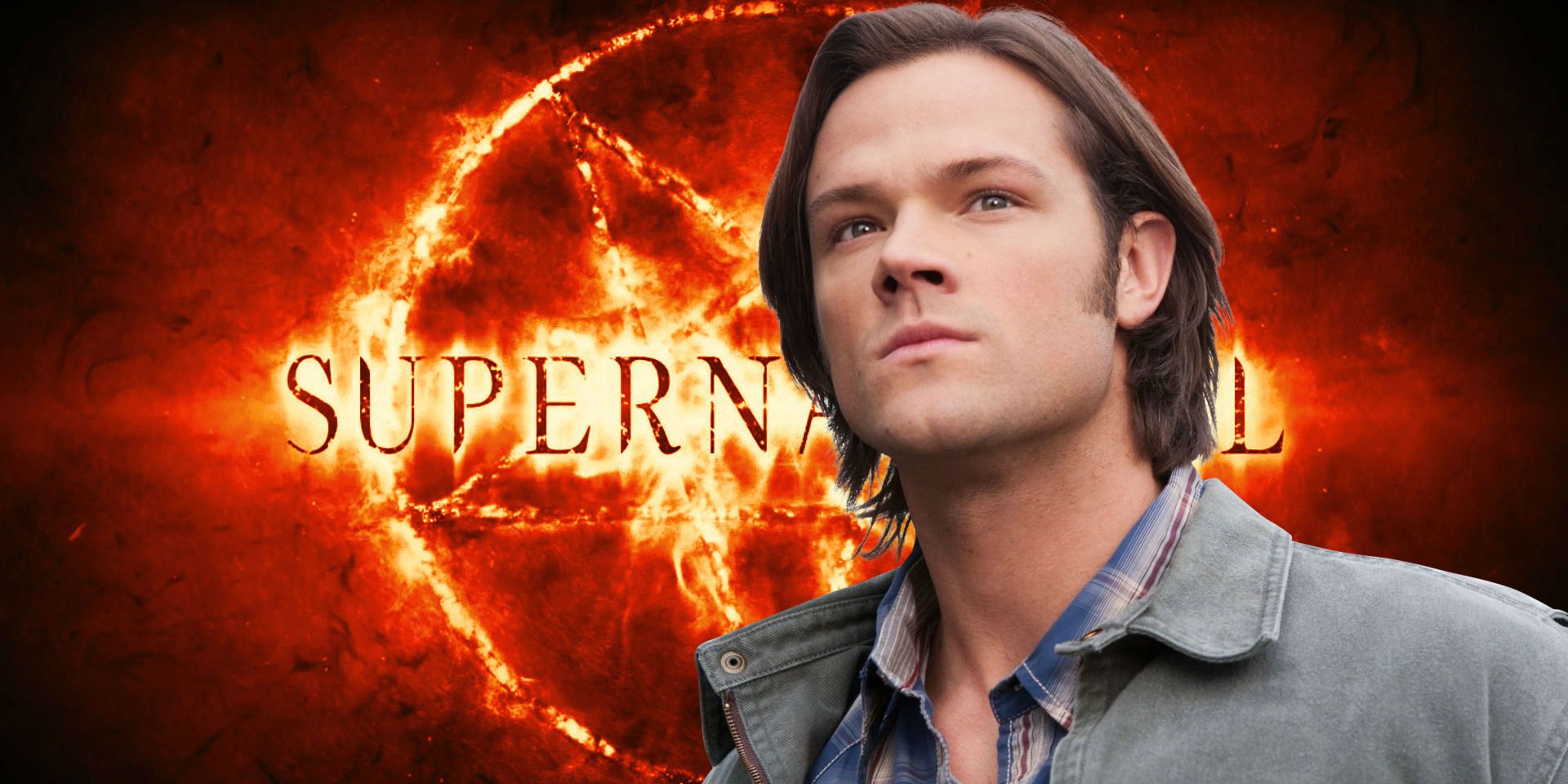 Supernatural logo Jared Padalecki as Sam Winchester