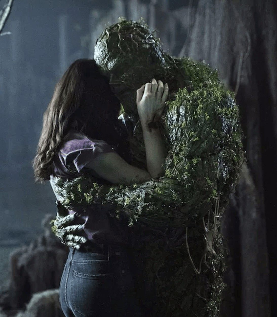 Swamp Thing Hugs Abby Arcane vertical