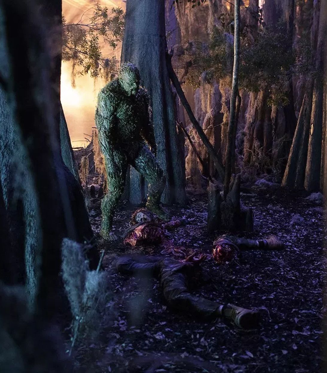 Swamp Thing with Munson's Corpse In Swamp vertical
