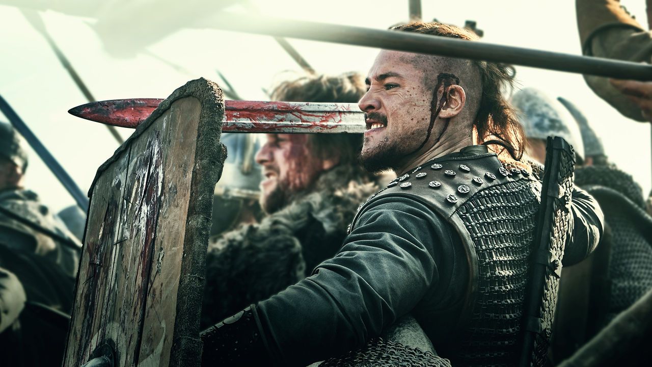 Download Uhtred, The Last Kingdom: Bold Saxon Warrior Wallpaper