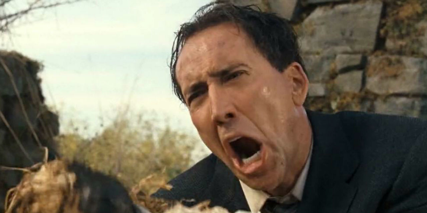 Nicolas Cage screaming in The Wicker Man