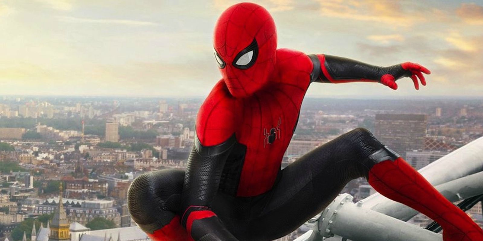 Tom Holland as Spider-Man in Spider-Man Far From Home
