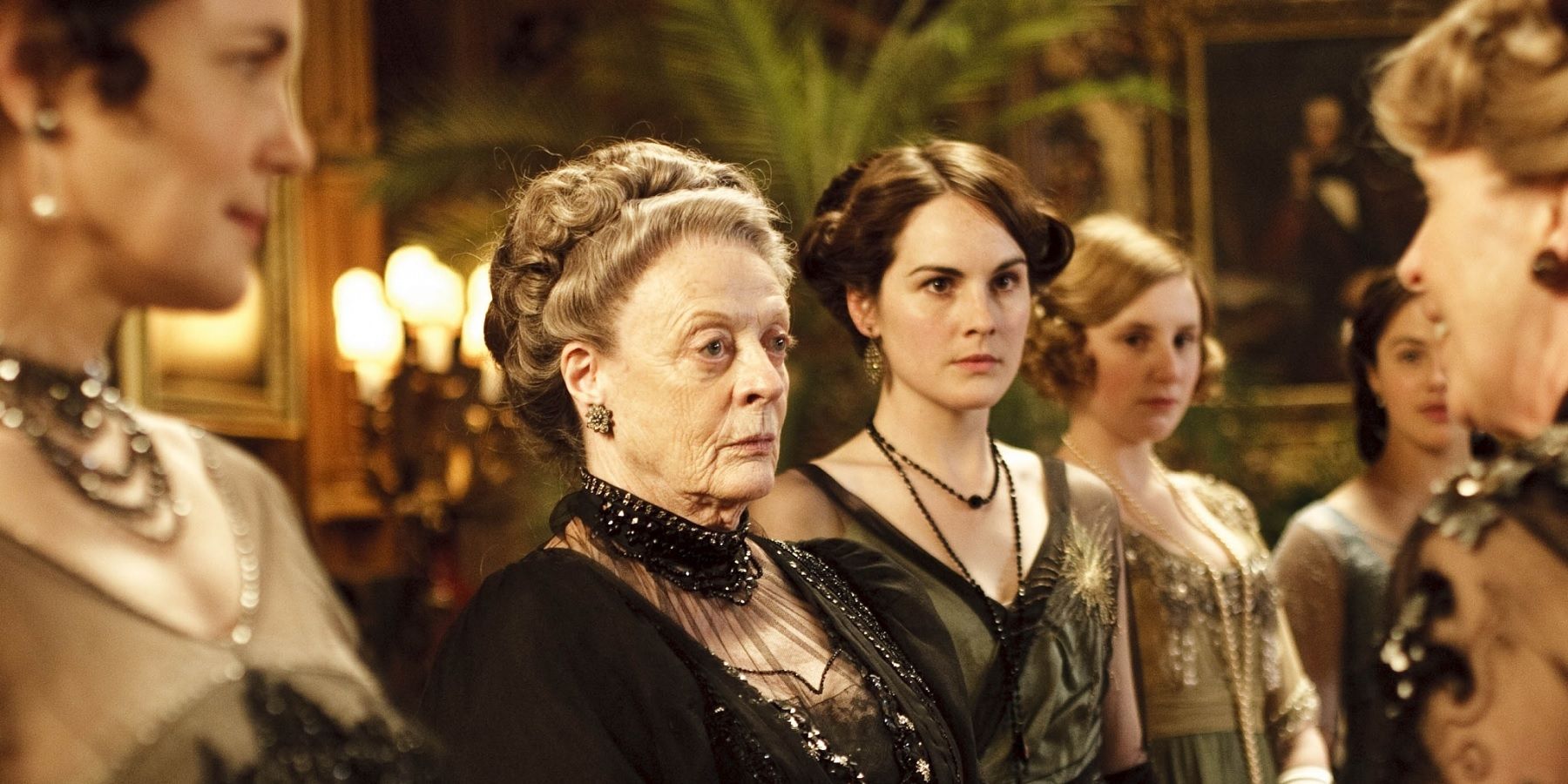 Violet Crawley and Mary Crawley in Downton Abbey