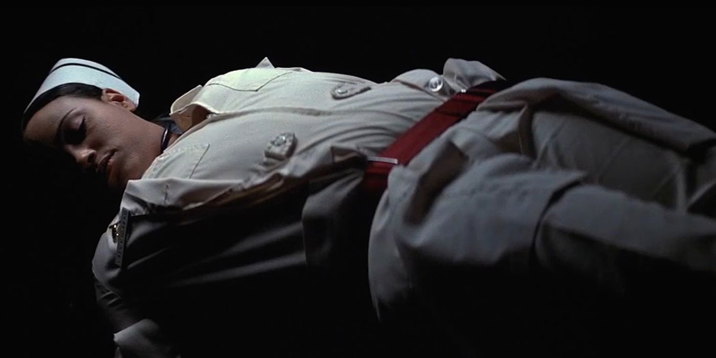 Nurse Alves with her blood drained in Halloween II
