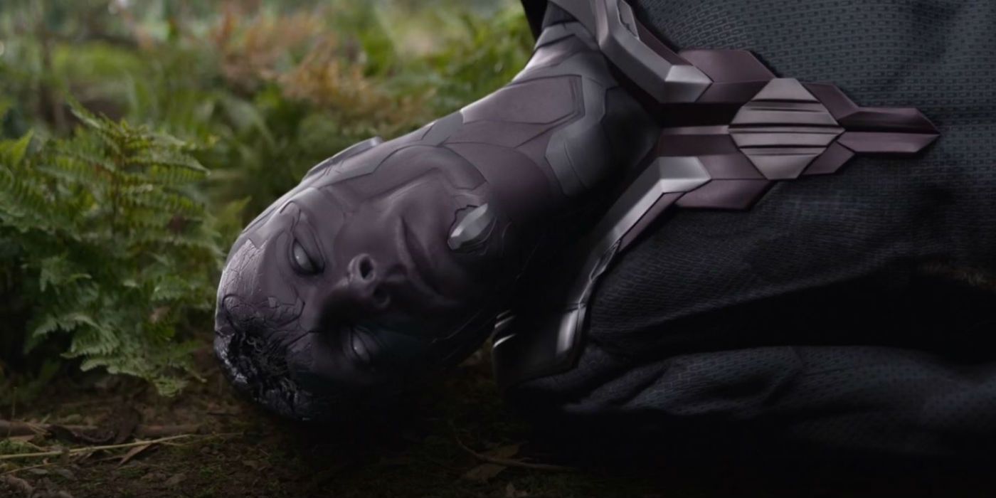 Morte da Guerra Infinita dos Vingadores da Vision