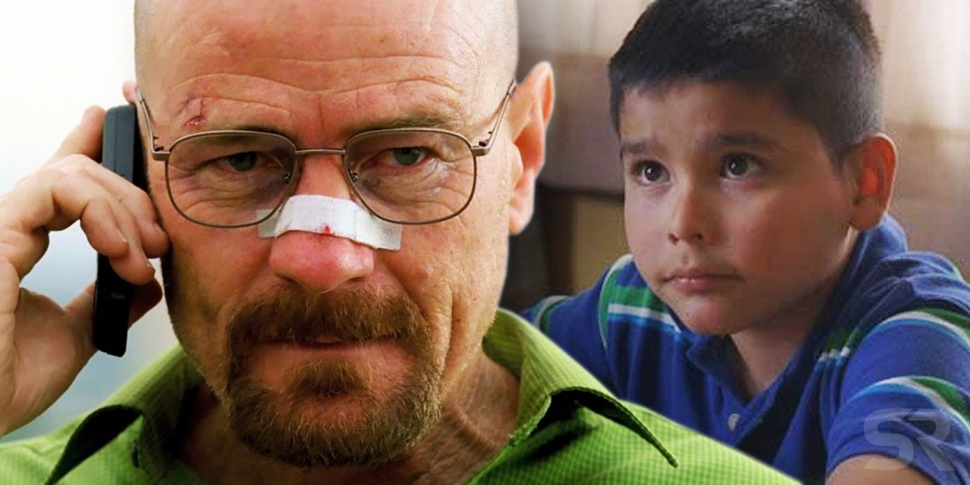 Walter White and Brock in Breaking Bad