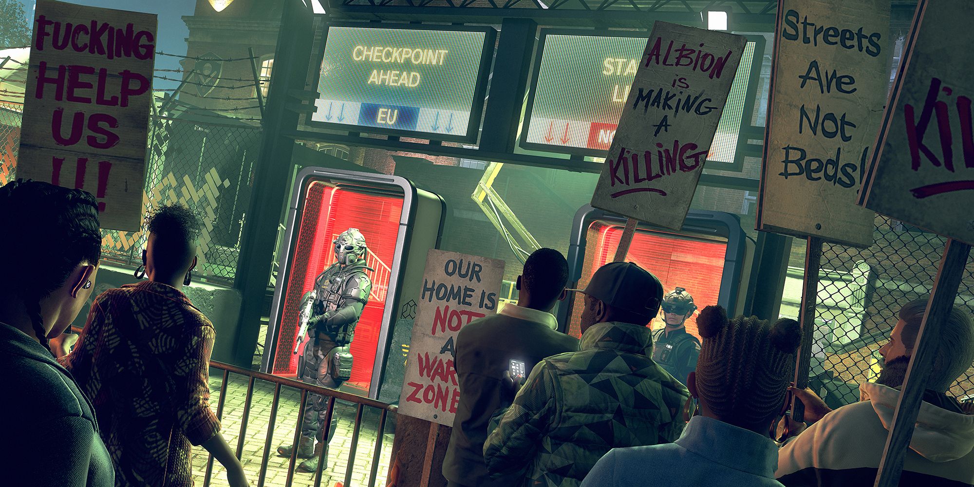 Watch Dogs Legion Protest