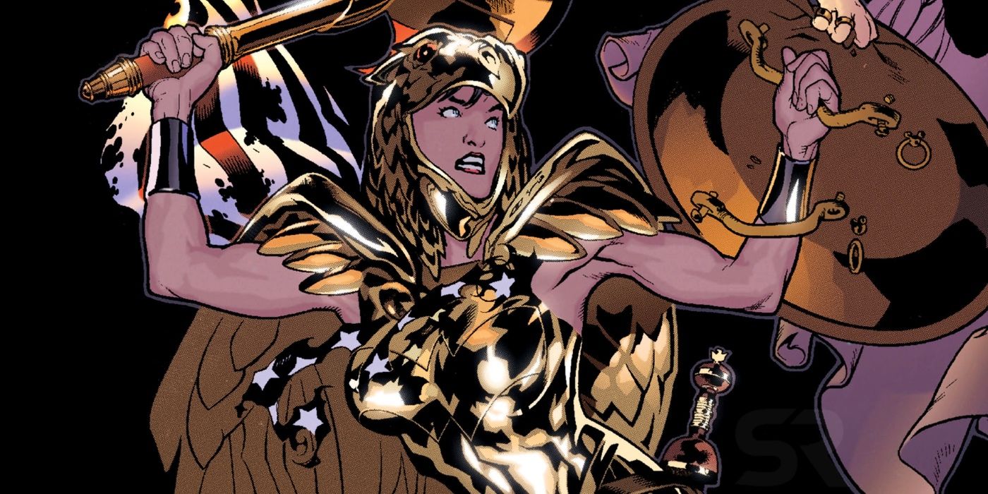 Wonder Woman Comic in Gold Eagle Armor