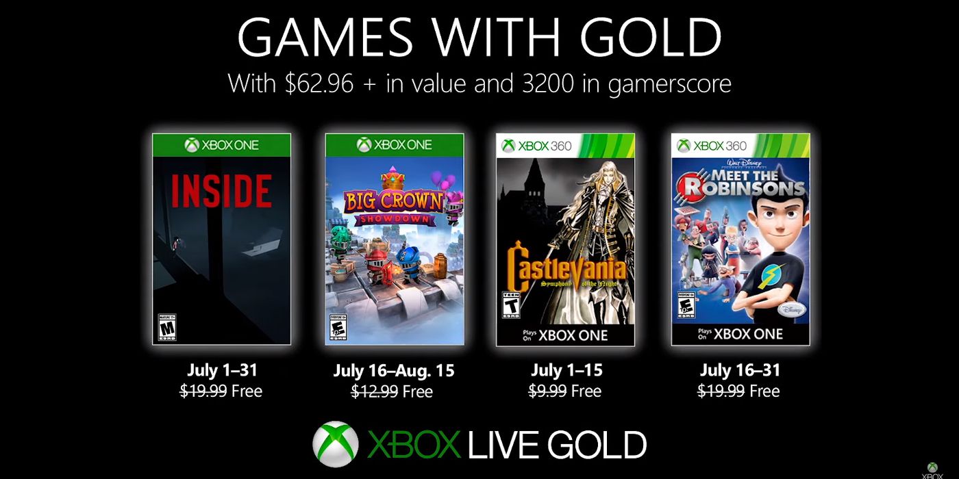 Xbox Games with Gold July