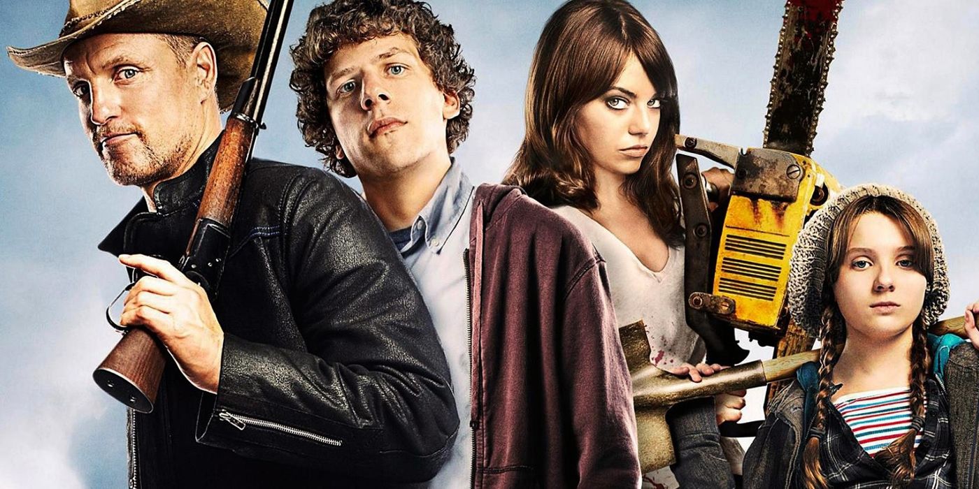 Poster featuring the cast of Zombieland