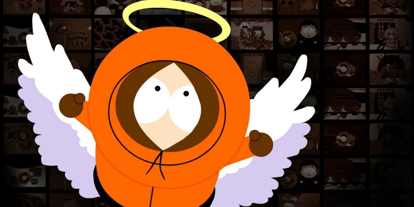 Kenny as an angel in South Park