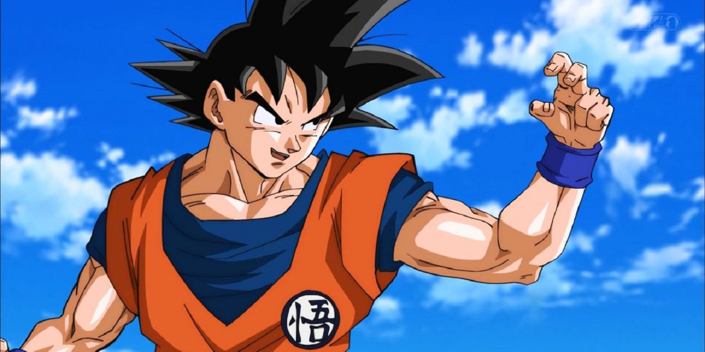 Goku preparing to fight in Dragon Ball Super.