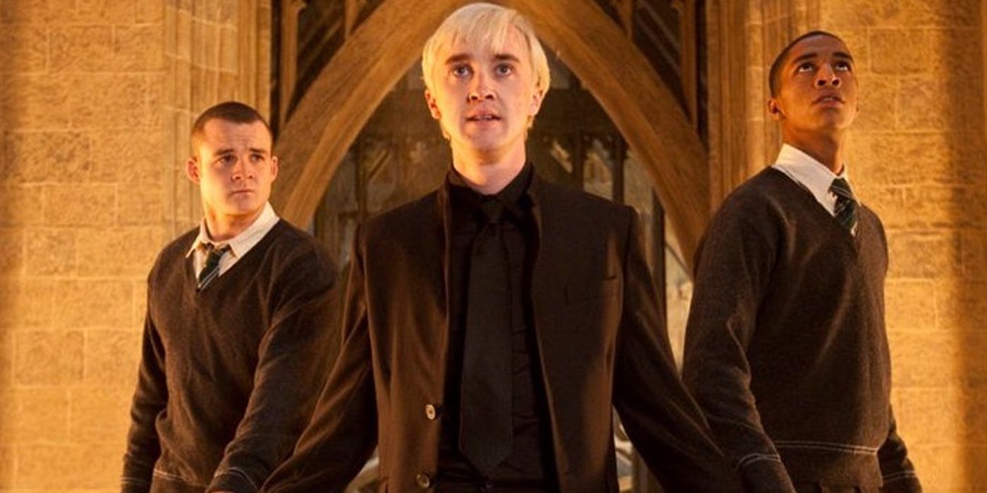 Draco Malfoy along with Crabbe and Goyle in Harry Potter and the Deathly Hallows.