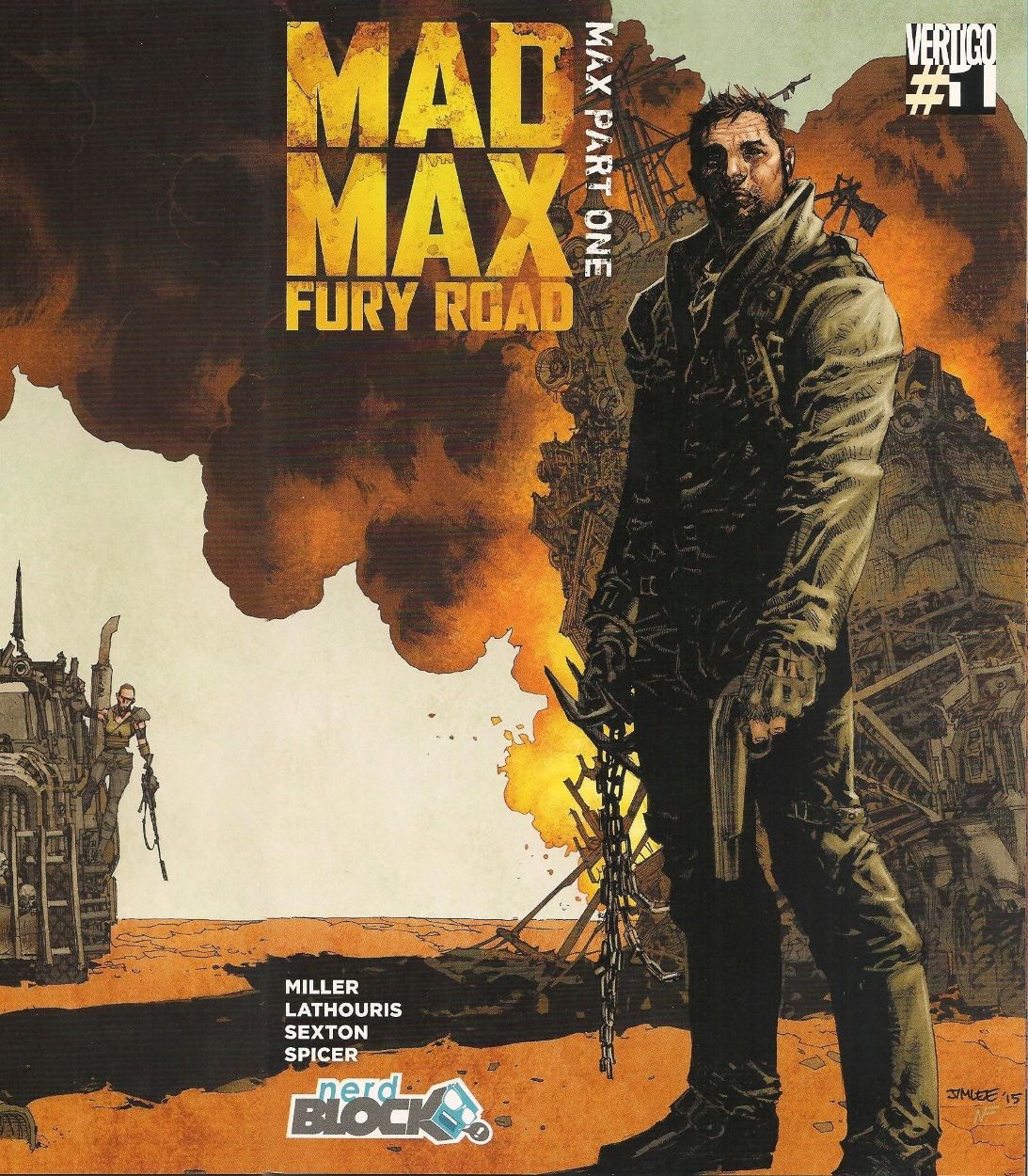 mad max fury road comic cover issue 1 TLDR vertical