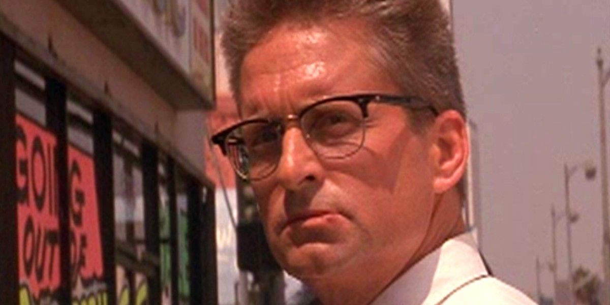 William Foster looks on sternly in Falling Down