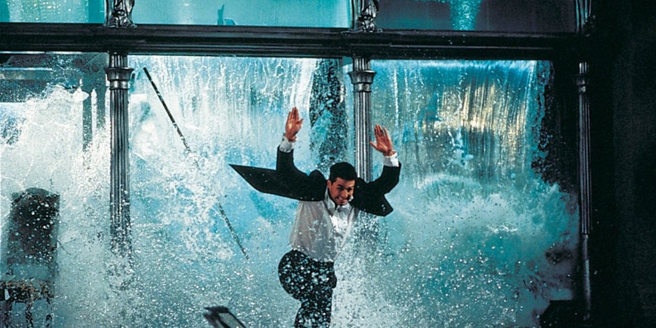 Ethan Hunt escapes from a flood in Mission Impossible