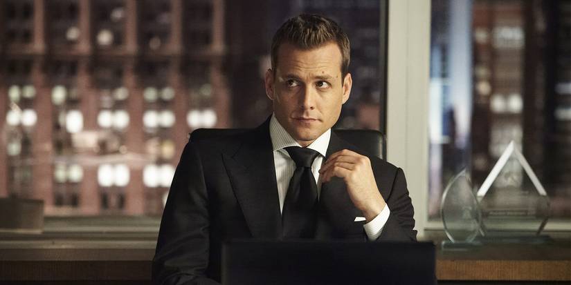 Harvey looking unimpressed in Suits