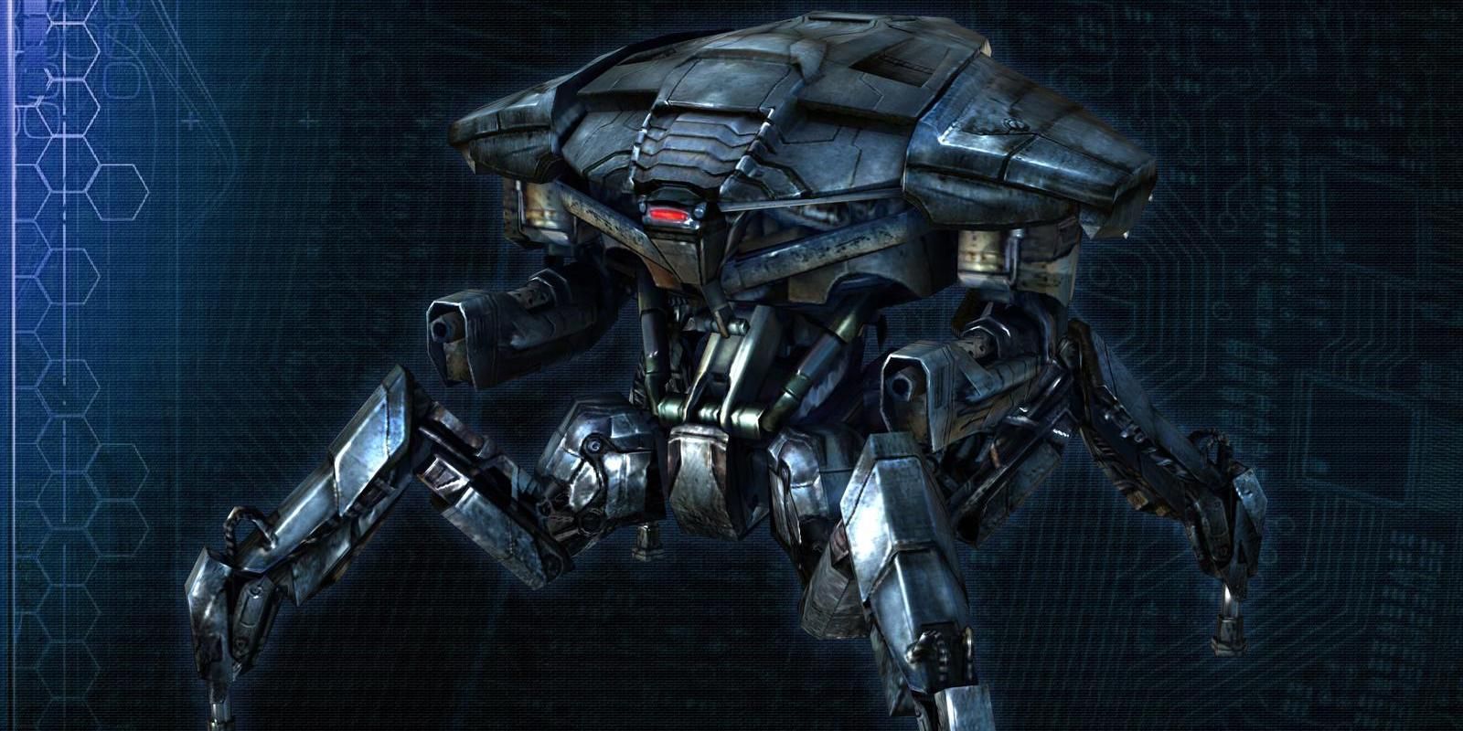 A T-7T Tetrapod Terminator from the Terminator Salvation game