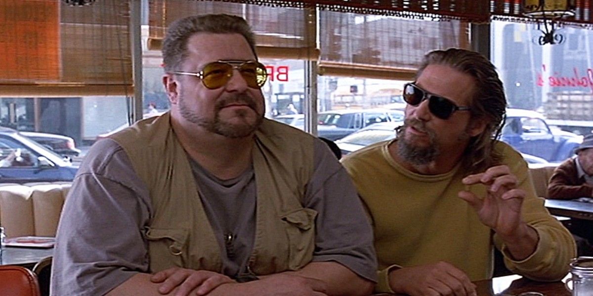 Walter and The Dude at a diner in The Big Lebowski
